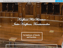 Tablet Screenshot of kauffmanfinefurniture.com